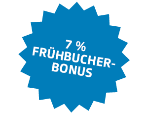 7% Frühbucherbonus